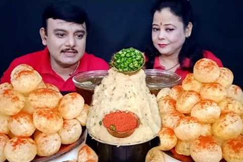 INDIAN STREET FOOD SPICY🔥🌶 PANI PURI EATING CHALLENGE CHILLI GOLGAPPA PUCHKA..
