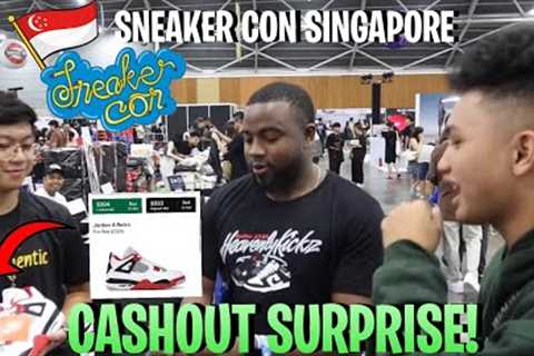 WE FLEW TO SINGAPORE TO SURPRISE A SUBSCRIBER WITH HIS DREAM SHOE! *Singapore Sneaker Con Day 1*