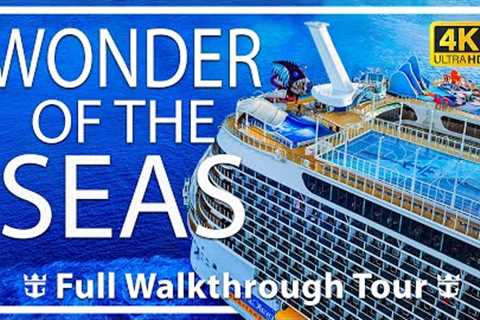 Wonder of The Seas | Full Walkthrough Ship Tour &amp; Review | Royal Caribbean | SUPER NEW SHIP