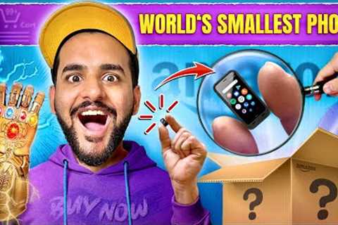 I ordered World’s SMALLEST PHONE in my New House !! *Weird AMAZON PRODUCTS*