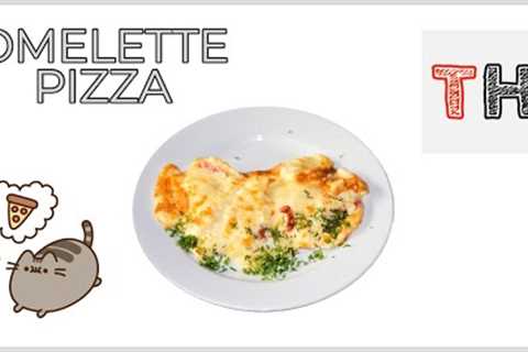 Shrimp Omelette Pizza