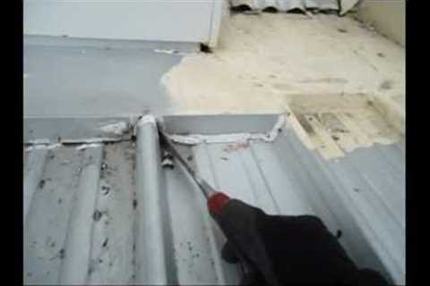 Roof repairs Sydney - metal flashing leaking on a kliplok roof in Surry Hills