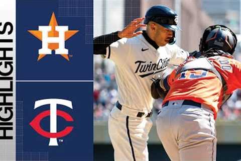 Astros vs. Twins Game Highlights (4/8/23) | MLB Highlights