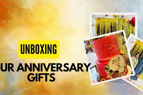Unboxing our anniversary gifts 🎁 Apple Watch 8, Samsung Z Fold 4 etc