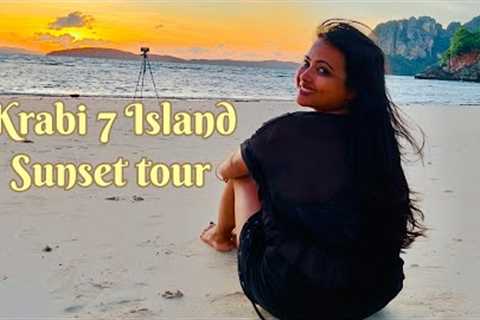 Krabi 7 island Sunset tour by speed boat August 2022| Railay Beach | Thailand l | Half day | tourism