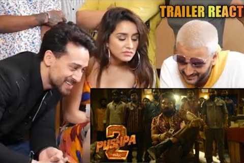 Pushpa The Rule Trailer Reaction By Tiger Shroff, Saradha Kapoor and Ritesh Deshmukh |