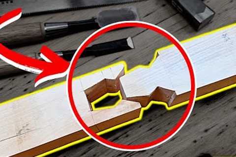 Making a Japanese wood joint using only hand tools | Woodwork | Carpentry