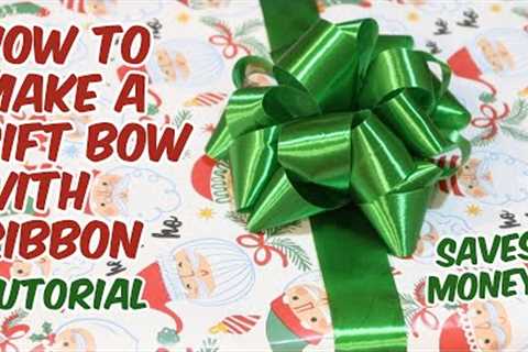 How To Make A Gift Bow With Ribbon 🎀 Ribbon Bow Tutorial