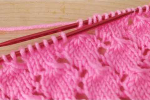 Very simple two needles ✅ knitting pattern Crochet Knitting