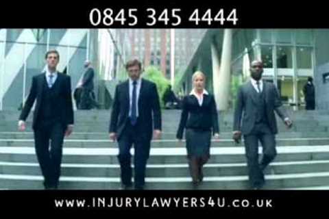 Injury Lawyers 4U advert - Woman Lawyer Falls Over