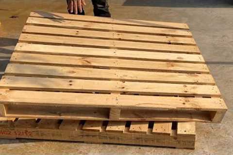 Transforming Old Pallets into a Unique Outdoor Seating Set // Using Only Recycled Pallets