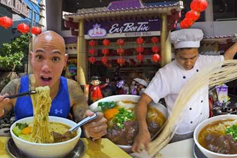 CHINATOWN Street Food Tour in Binondo Manila - HOPIA &amp; LAMIAN + FILIPINO CHINESE FOOD IN..
