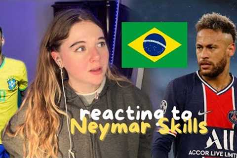 reacting to Neymar Jr skills *i can’t keep up*