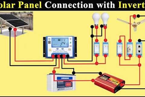 Solar Panel connection with Inverter for Home | Solar Inverter Connection Diagram |