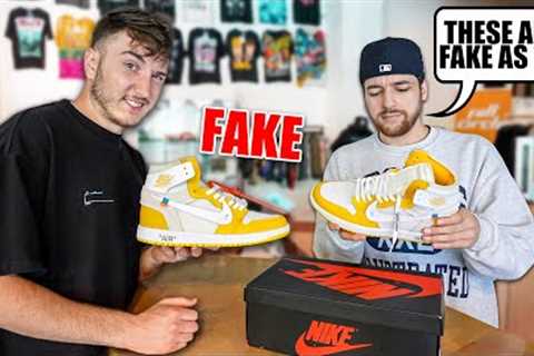 I Tried To Sell FAKE Off-White Jordan 1s At Sneaker Stores