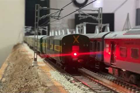 INDIAN MODEL TRAIN | CAPTURED RUNNING WITH DIFFERENT ANGLES | RAJDHANI &amp; GARIBRATH EXP |..