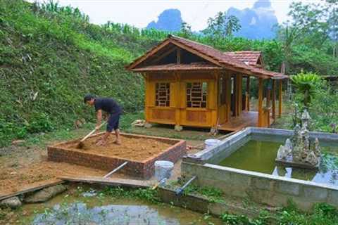 Construction of solid bathroom foundation - The process of building and renewing the farm