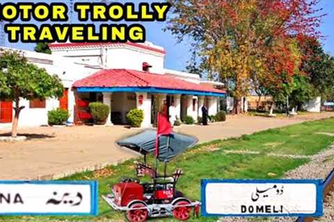 RAILWAY MOTOR TROLLY TRAVELING | DOMELI TO DINA RAILWAY STATION | MOTOR TROLLY SERIES | PWI TROLLY