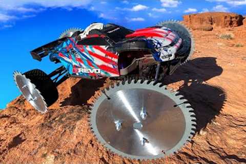 Can This RC Truck Drive on Custom Saw Blade Reaper Wheels?