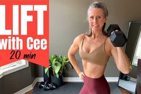 Weight training workout over 40 female FULL BODY 20min FB32
