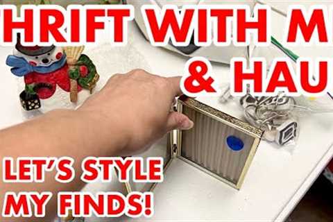 THRIFTING FOR HOME DECOR AT 5 YARD SALES AND STYLING MY FINDS * THRIFT WITH ME &amp; THRIFT HAUL