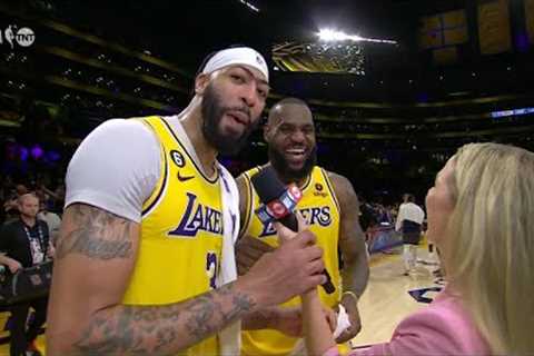 AD interrupts LeBron to apologize for messing up Dennis Schroder's game winner 🤣