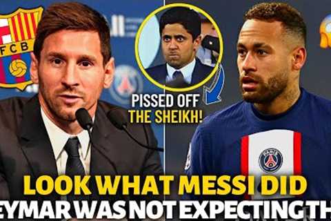💥BOMB! MESSI'S UNEXPECTED ATTITUDE SURPRISED NEYMAR AND EVERYONE! BARCELONA NEWS TODAY!