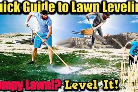DIY How To Repair bumpy yard, lawn leveling with sand or soil.  COMPLETE GUIDE