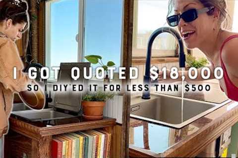 Plumbing My Kitchen | Solo Tiny Home Renovation