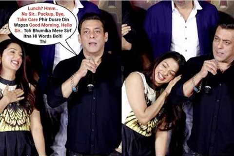 Salman Khan Funny React On Working With Bhumika Chawla At Kisi Ka Bhai Kisi Ki Jaan Trailer Launch