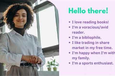 Useful expressions to tell your hobbies.