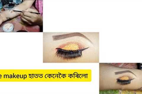 #Eye makeup tutorial # B.P creation #