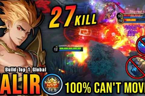 27 Kills!! Midlane Valir is Deadly (100% Can't Move) - Build Top 1 Global Valir ~ MLBB