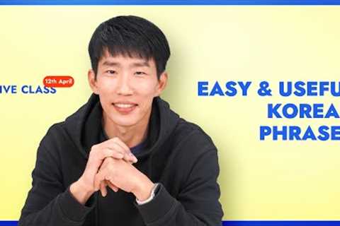 Learn the most commonly used Korean sentence patterns!