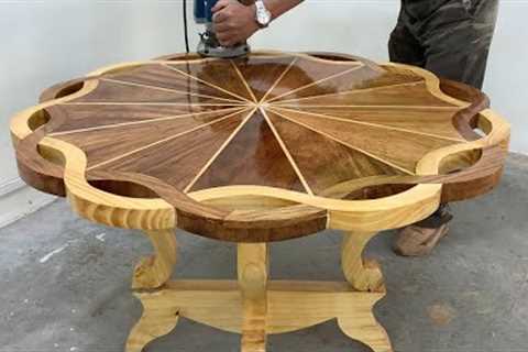 Video Tutorial To build A Table With Amazing Curves Will Make You Satisfied - Skillful woodworking