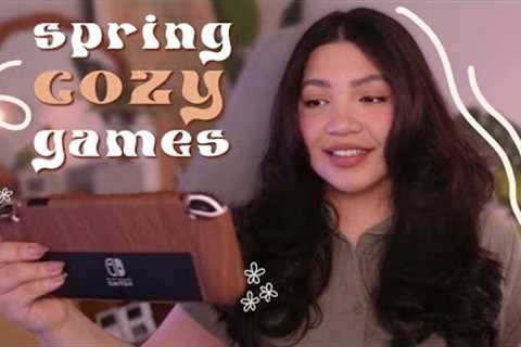 🌸 10 COZY Switch Games with Relaxing Spring Vibes | play these new releases + cozy must-haves!