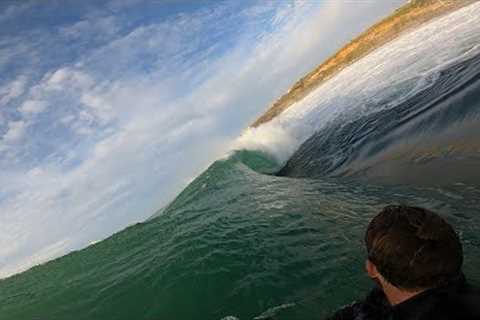 POV RAW CLIPS SLAMMED ON REEF AT VERY SHALLOW RIGHT HAND SLAB