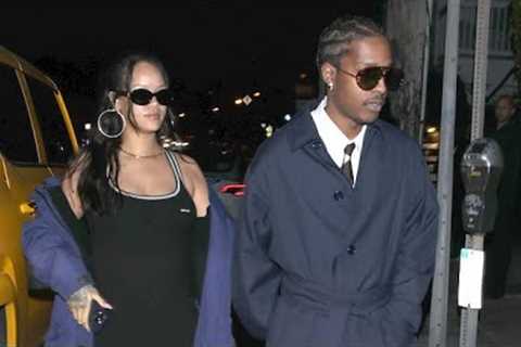 Rihanna And ASAP Rocky Enjoy A Romantic Night Out At Giorgio Baldi