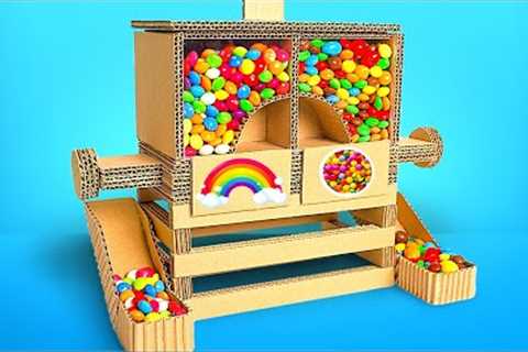 Candy Dispenser From Cardboard || 4 DIY Snacks And Drinks Dispensers