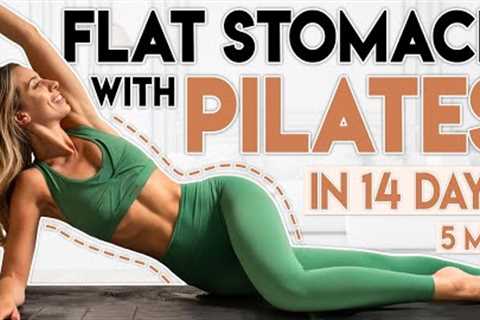 FLAT STOMACH WITH PILATES in 14 Days 🔥 Abs Pilates Workout | 5 min