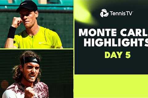 Medvedev vs Zverev EPIC; Djokovic Battles Musetti &amp; More | Monte Carlo 2023 Highlights Day 5