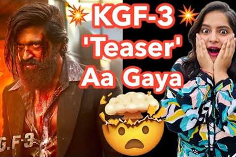 KGF 3 Announcement Teaser REVIEW | Deeksha Sharma