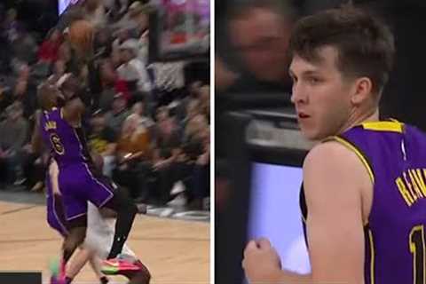 Austin Reaves' throws LeBron an alley-oop 👀🔥 | NBA on ESPN