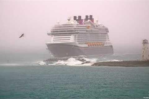 DISNEY WISH - Onward against the storm! Rocking and Rolling in Nassau, Bahamas 4/11/2023