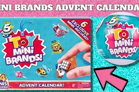 UNBOXING TOY MINI BRANDS ADVENT CALENDAR! Zuru 5 Surprise Ball Miniture Toy Opening! SUPER RARE!