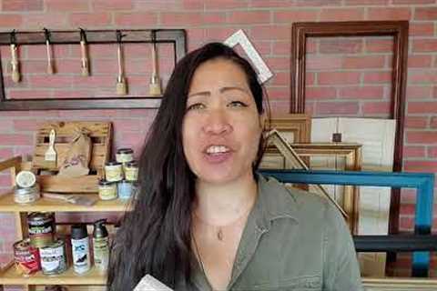 Chalk Paint Old  Picture Frames into Shabby Chic Decor Using Dixie Belle Paint