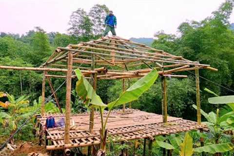 60 days alone build a bamboo house in the forest, survival skills | building new life | Wild Life VN