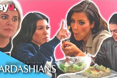 The Kardashians Eating Salad For 10 Minutes | Keeping Up With The Kardashians