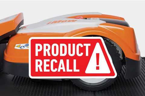 STIHL has just recalled a robotic lawn mower docking station
