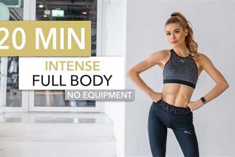 20 MIN FULL BODY WORKOUT - Intense Version / No Equipment I Pamela Reif